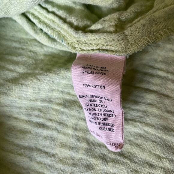 Soft Surroundings Womens/Teen Jodi Gauze Floral Shirt Jacket Small Green Shaket - Picture 6 of 9